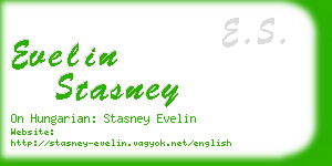 evelin stasney business card